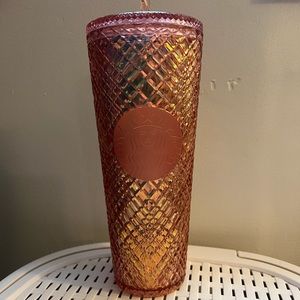 Pink Starbucks cup tumbler